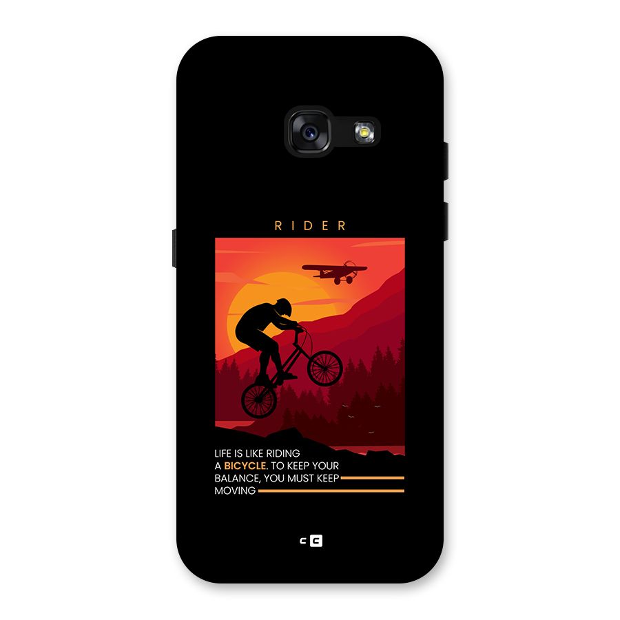 Keep Moving Rider Back Case for Galaxy A3 (2017)