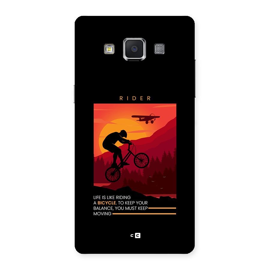 Keep Moving Rider Back Case for Galaxy A5