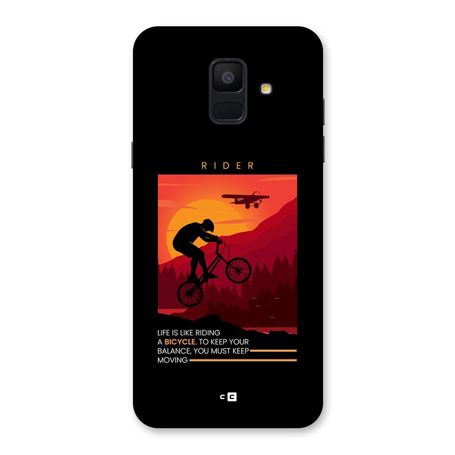 Keep Moving Rider Back Case for Galaxy A6 (2018)