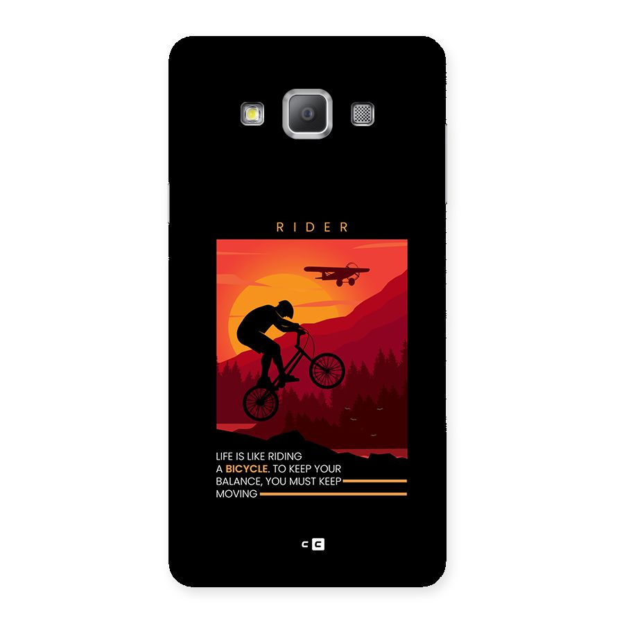 Keep Moving Rider Back Case for Galaxy A7