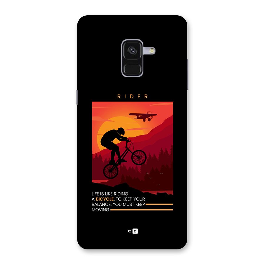 Keep Moving Rider Back Case for Galaxy A8 Plus