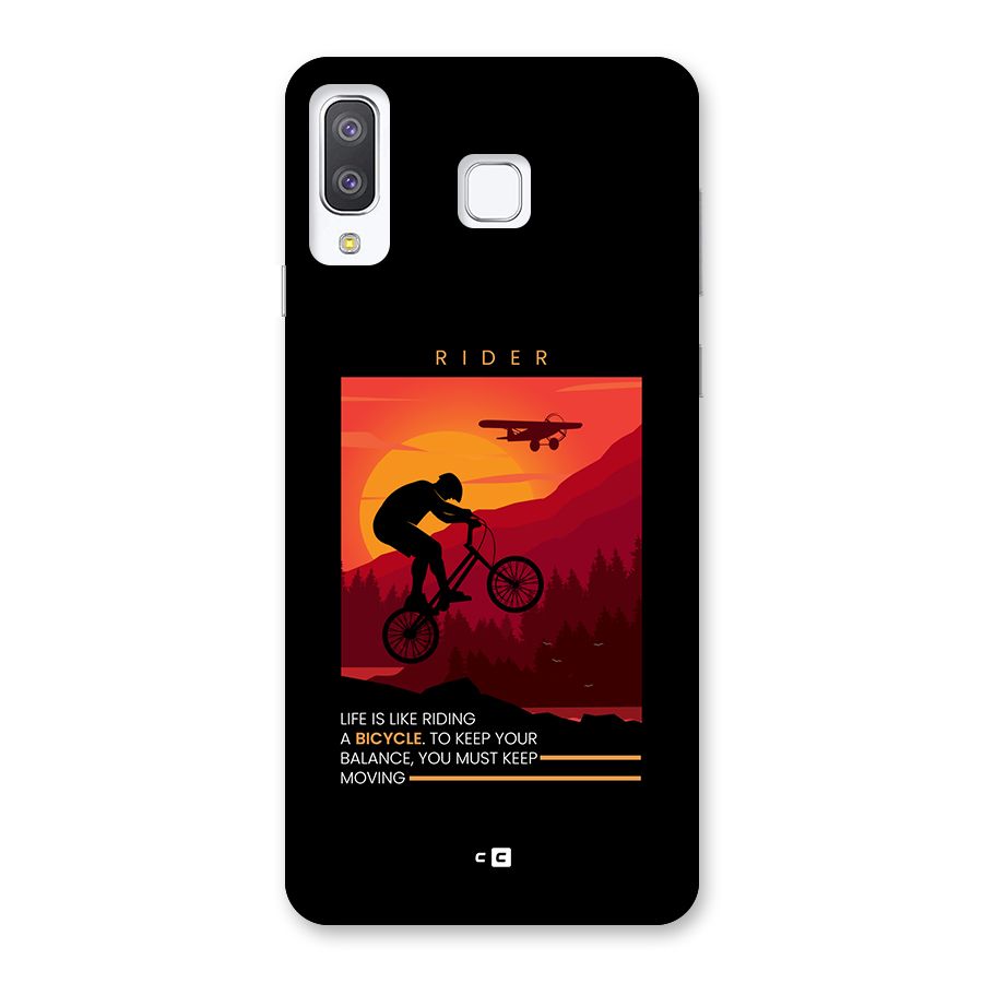 Keep Moving Rider Back Case for Galaxy A8 Star