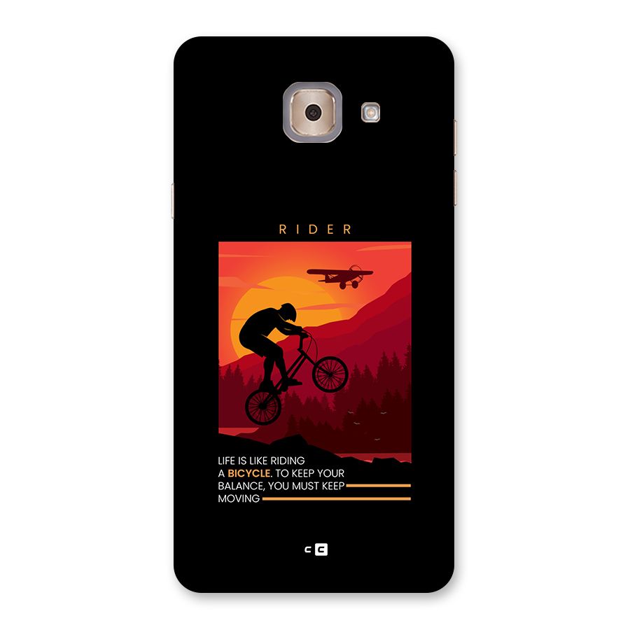 Keep Moving Rider Back Case for Galaxy J7 Max
