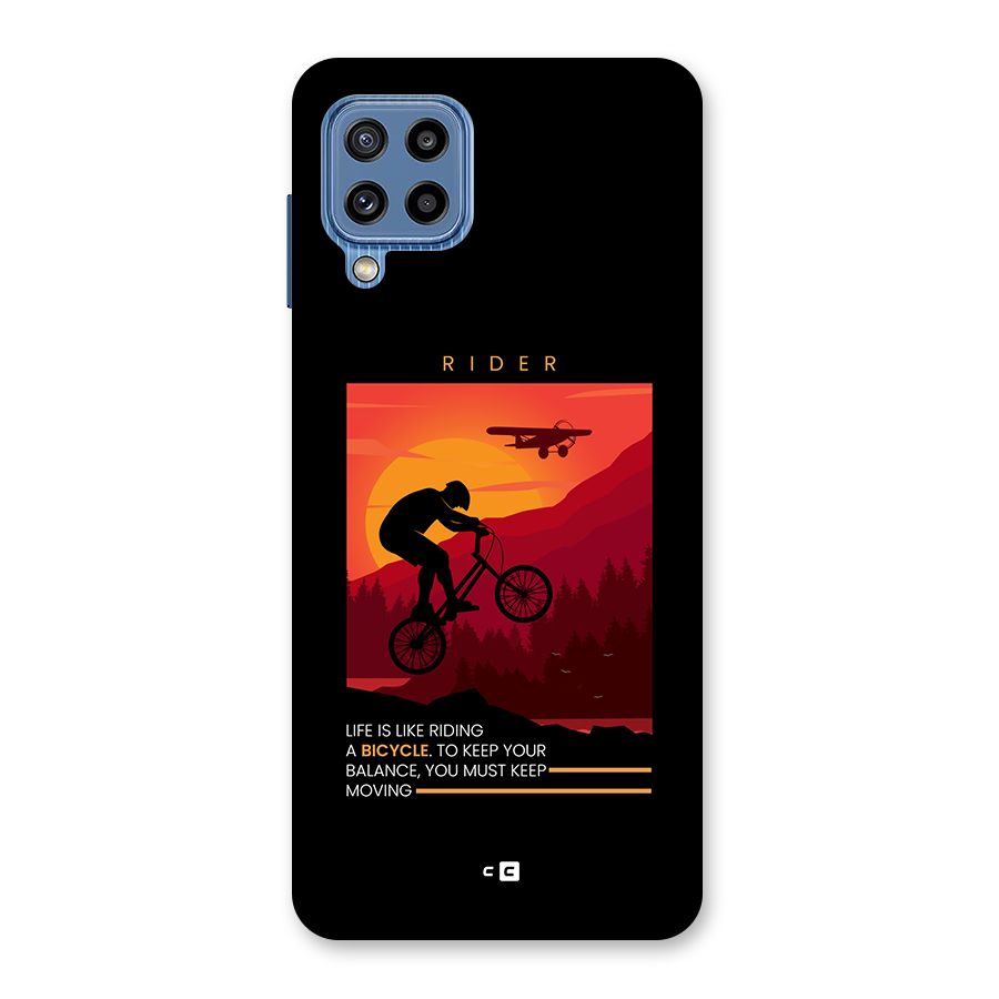 Keep Moving Rider Back Case for Galaxy M32