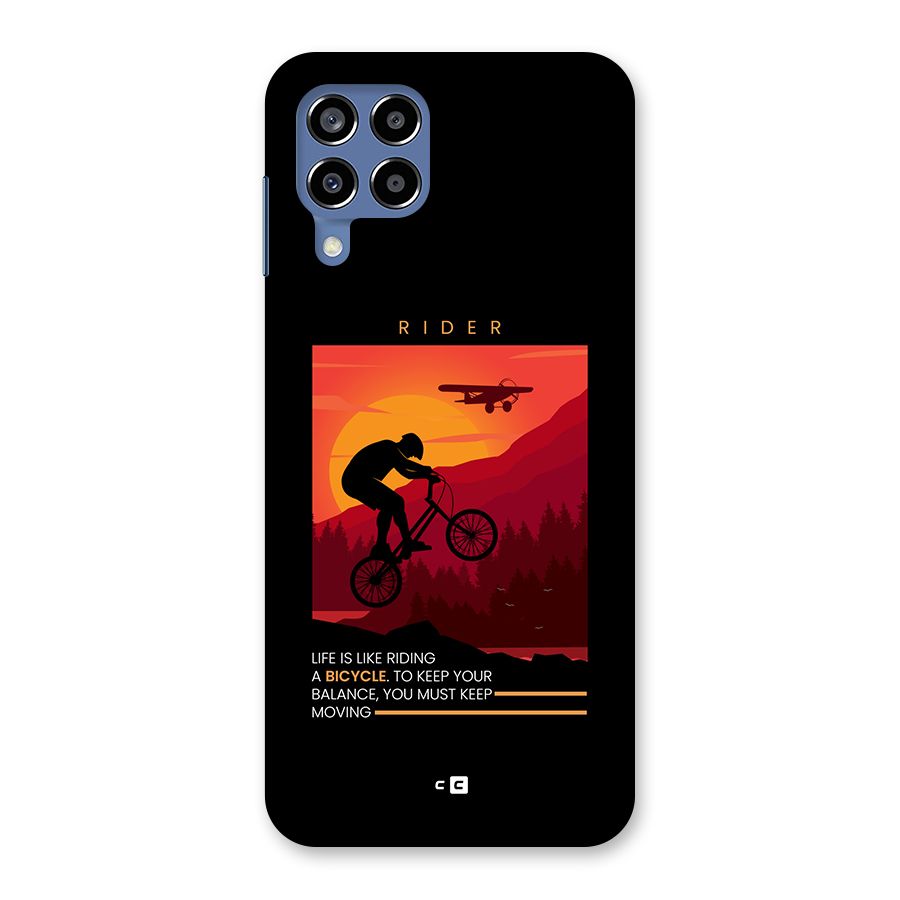 Keep Moving Rider Back Case for Galaxy M53 5G