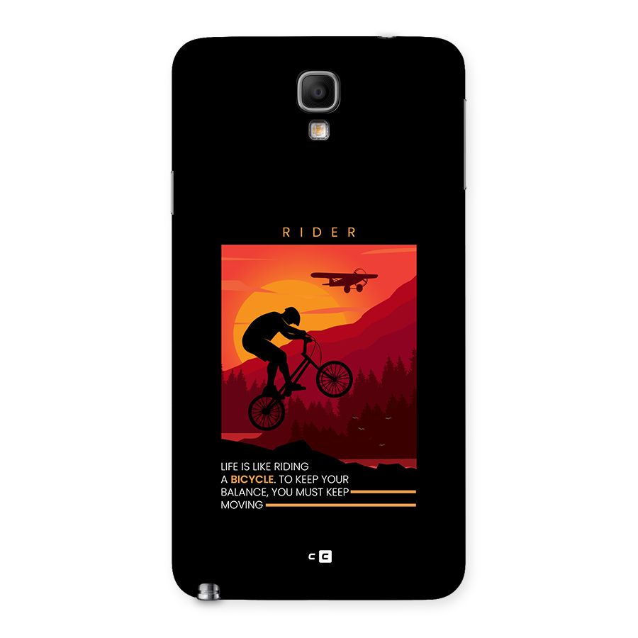 Keep Moving Rider Back Case for Galaxy Note 3 Neo