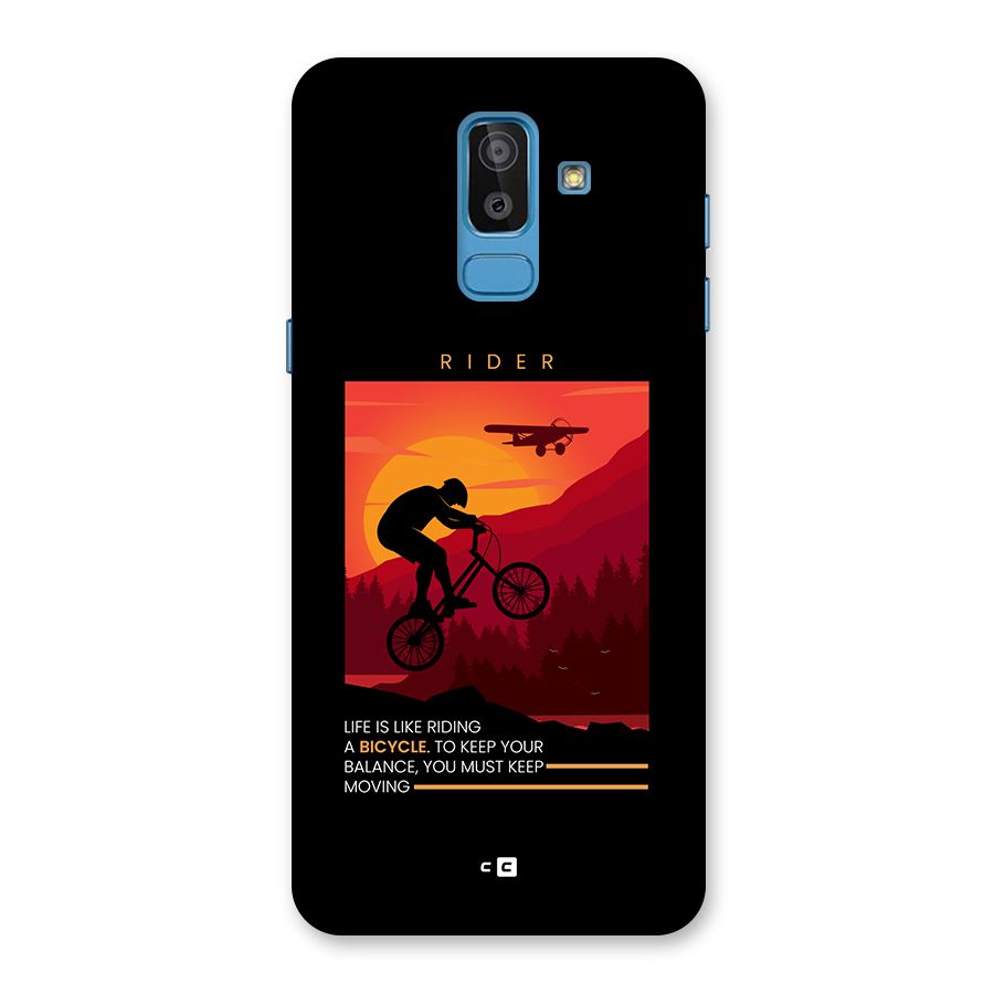 Keep Moving Rider Back Case for Galaxy On8 (2018)