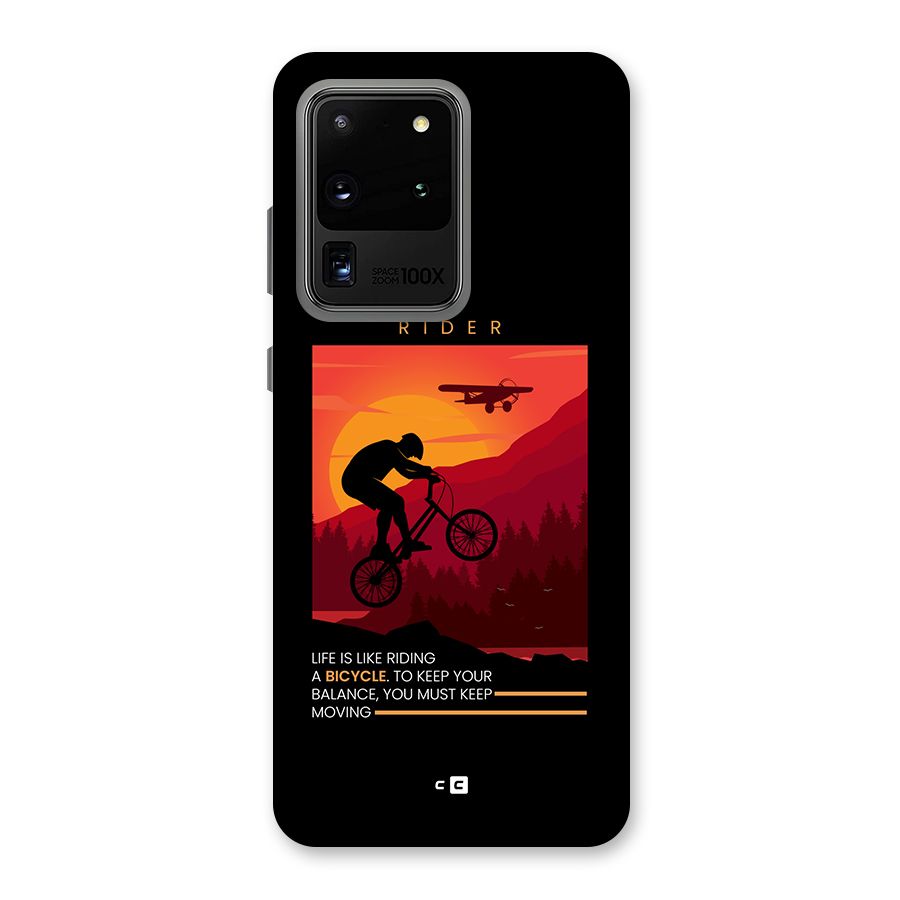 Keep Moving Rider Back Case for Galaxy S20 Ultra