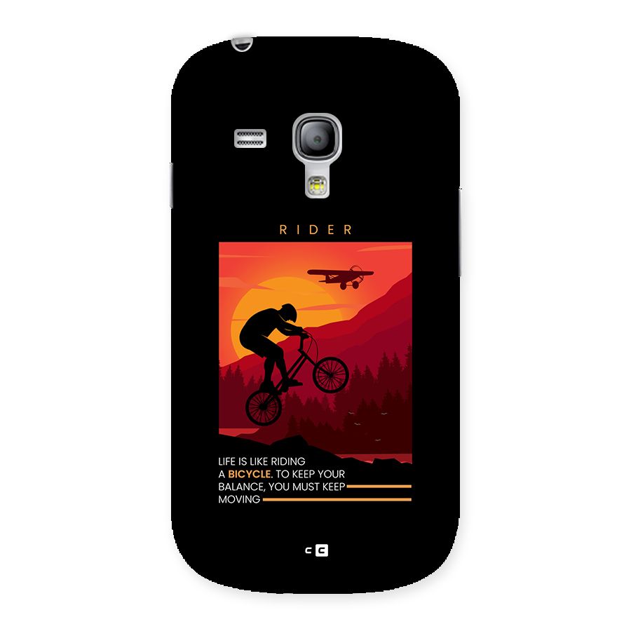 Keep Moving Rider Back Case for Galaxy S3 Mini
