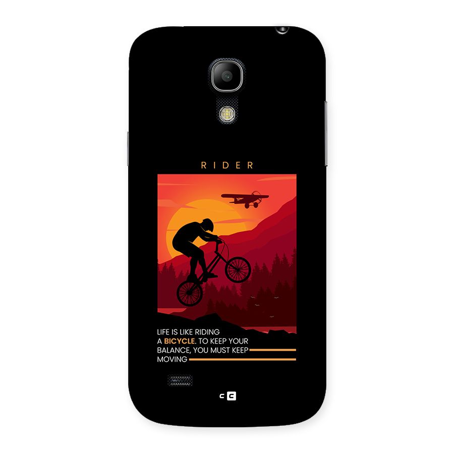 Keep Moving Rider Back Case for Galaxy S4 Mini