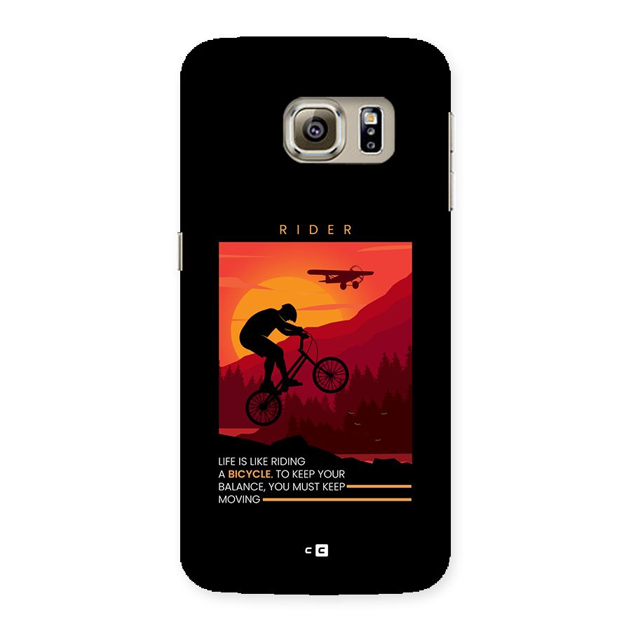 Keep Moving Rider Back Case for Galaxy S6 edge