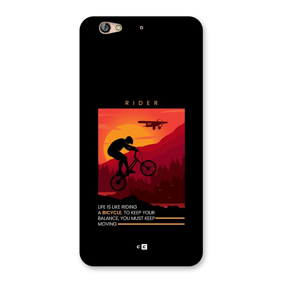 Keep Moving Rider Back Case for Gionee S6