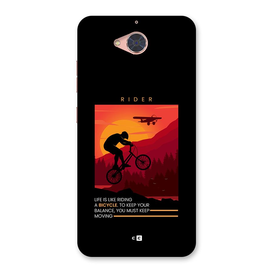 Keep Moving Rider Back Case for Gionee S6 Pro