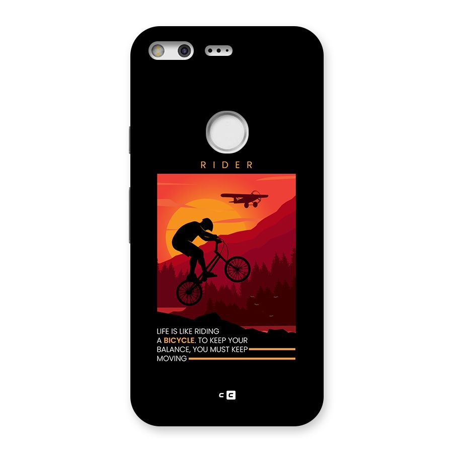 Keep Moving Rider Back Case for Google Pixel