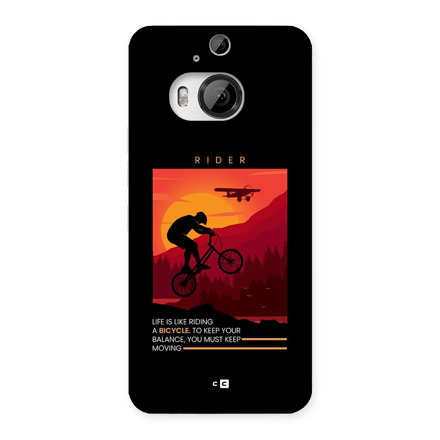 Keep Moving Rider Back Case for HTC One M9 Plus