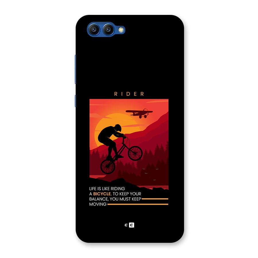 Keep Moving Rider Back Case for Honor View 10