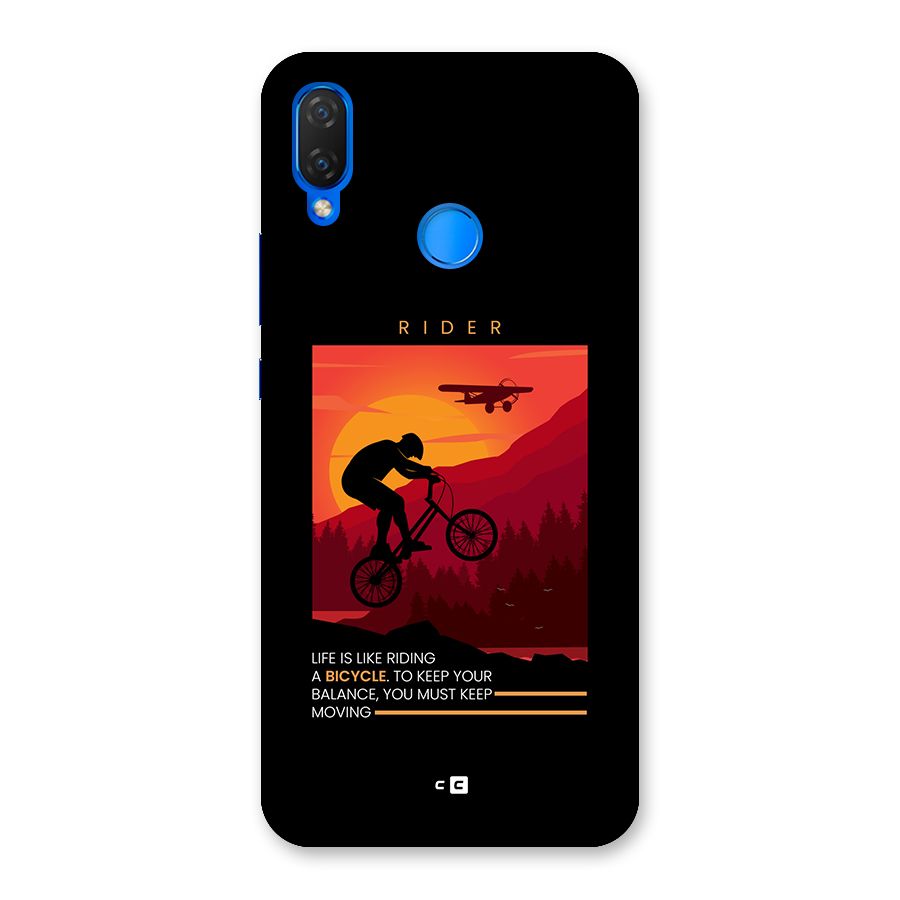 Keep Moving Rider Back Case for Huawei P Smart Plus