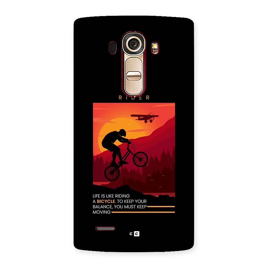 Keep Moving Rider Back Case for LG G4