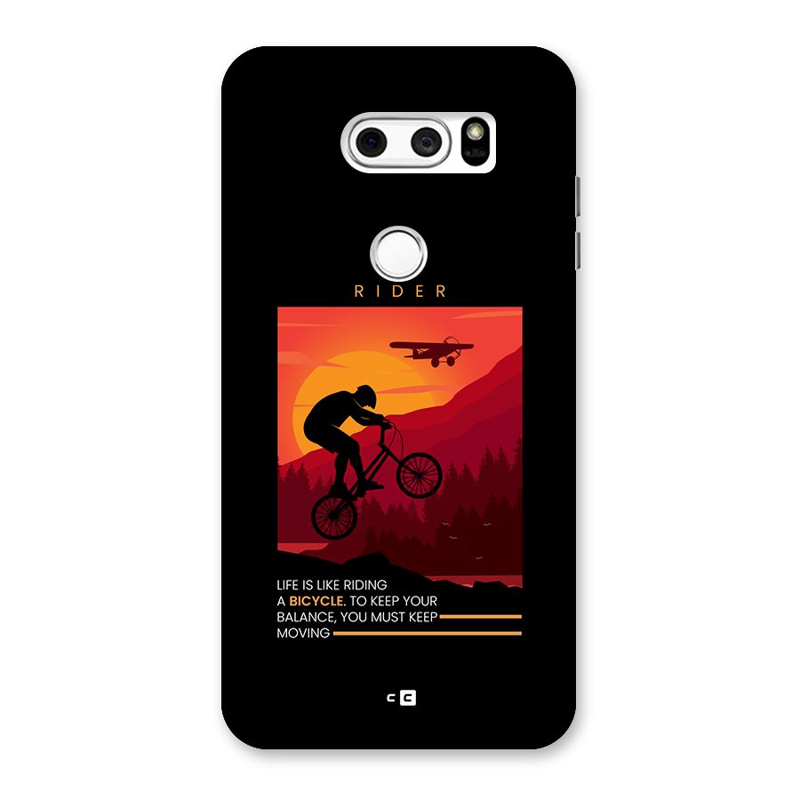 Keep Moving Rider Back Case for LG V30