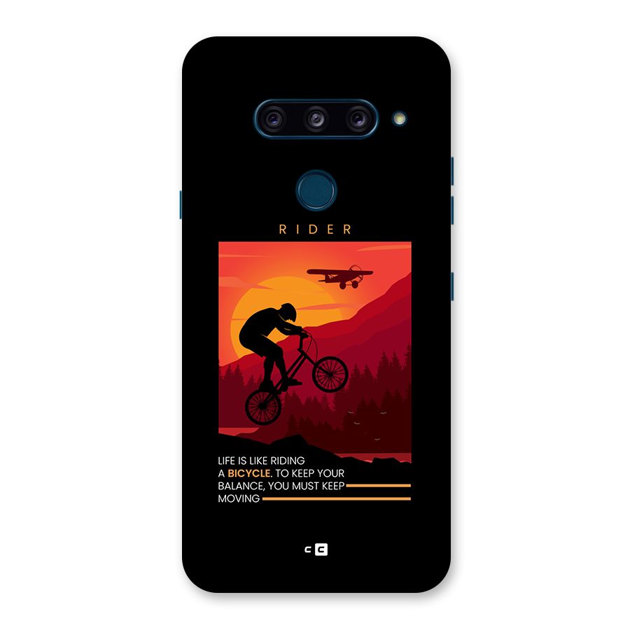 Keep Moving Rider Back Case for LG  V40 ThinQ
