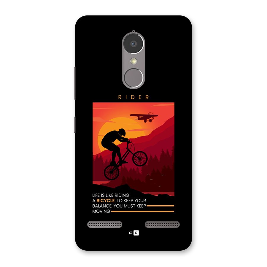 Keep Moving Rider Back Case for Lenovo K6 Power