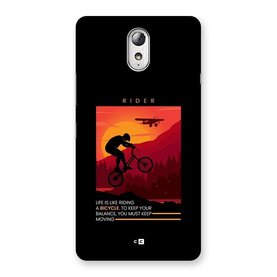 Keep Moving Rider Back Case for Lenovo Vibe P1M