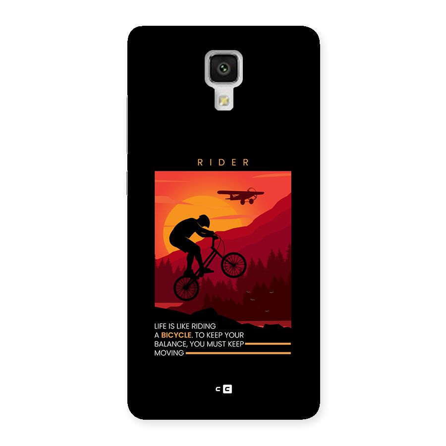 Keep Moving Rider Back Case for Mi4