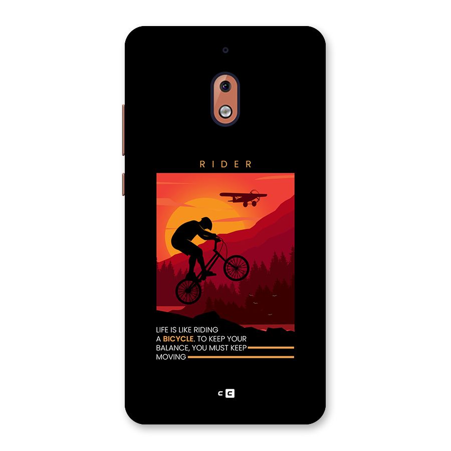 Keep Moving Rider Back Case for Nokia 2.1