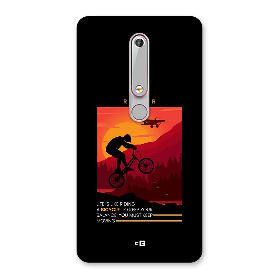 Keep Moving Rider Back Case for Nokia 6.1