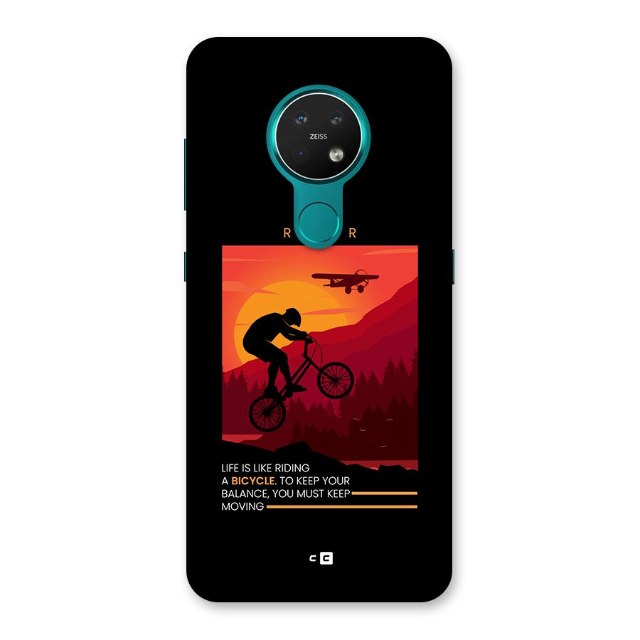 Keep Moving Rider Back Case for Nokia 7.2