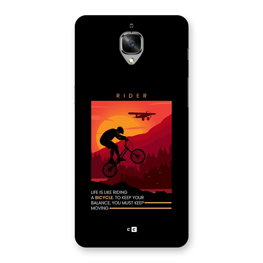 Keep Moving Rider Back Case for OnePlus 3T