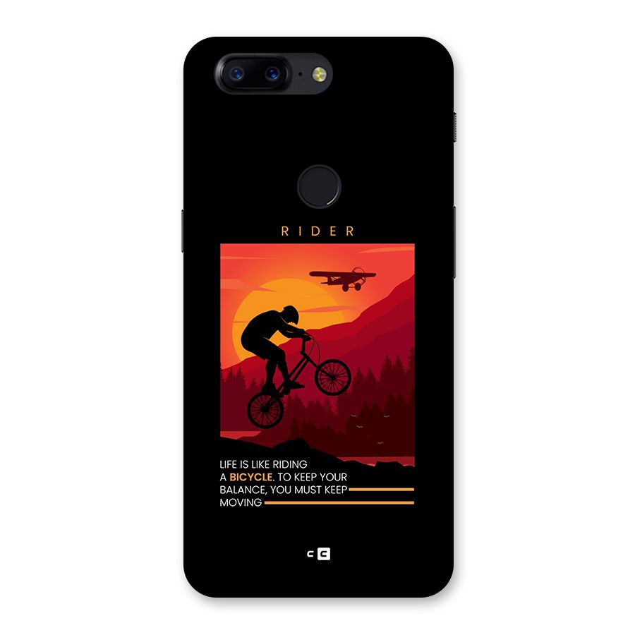 Keep Moving Rider Back Case for OnePlus 5T