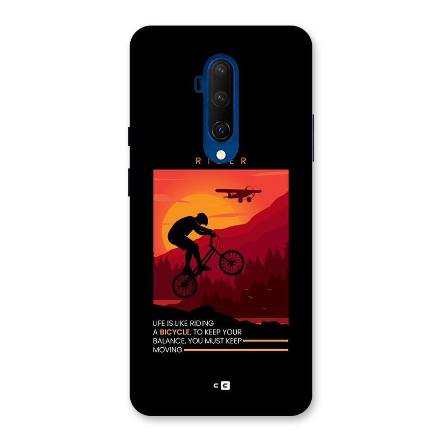 Keep Moving Rider Back Case for OnePlus 7T Pro