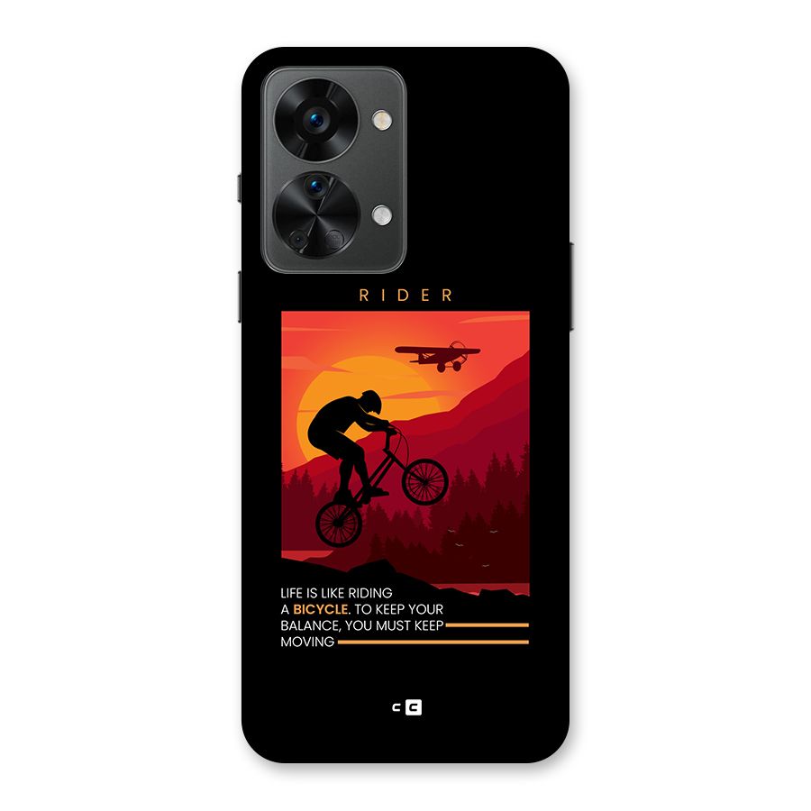 Keep Moving Rider Back Case for OnePlus Nord 2T