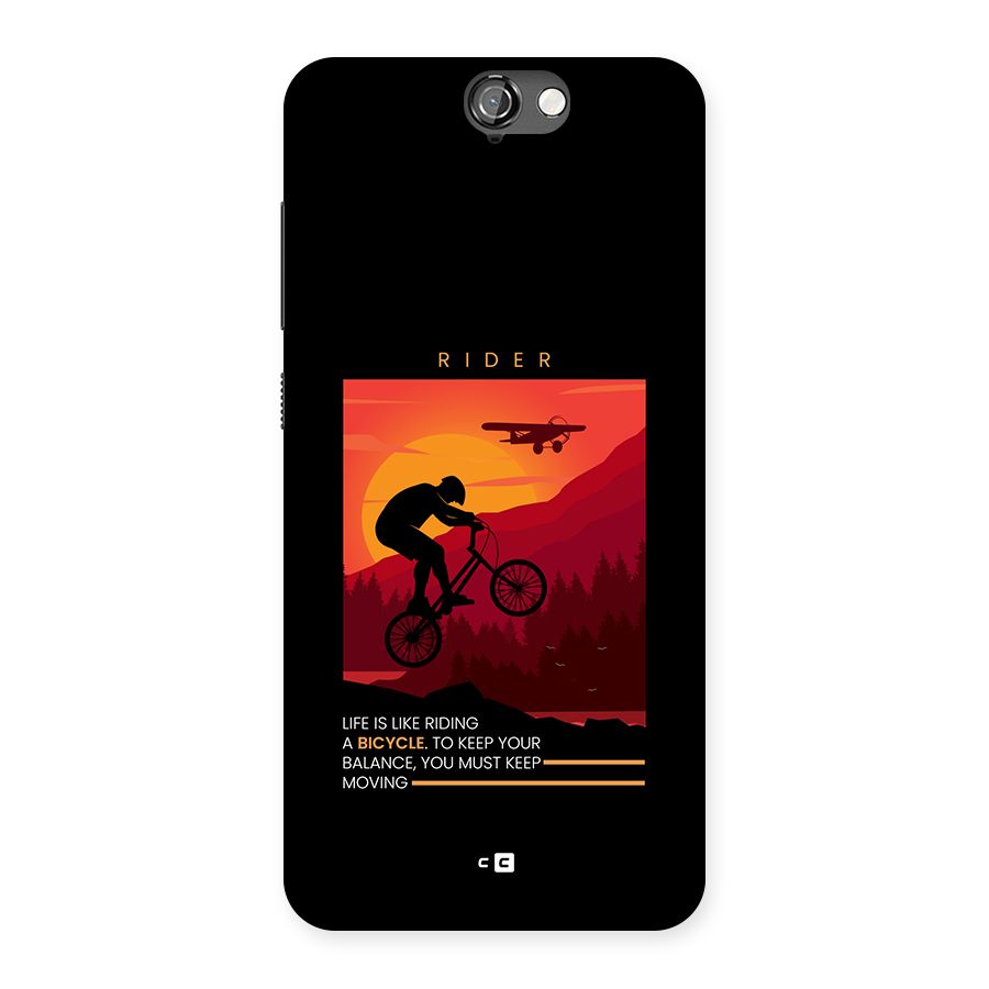 Keep Moving Rider Back Case for One A9