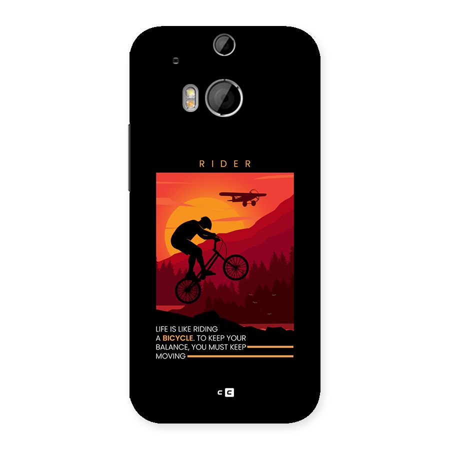 Keep Moving Rider Back Case for One M8