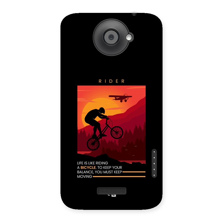 Keep Moving Rider Back Case for One X