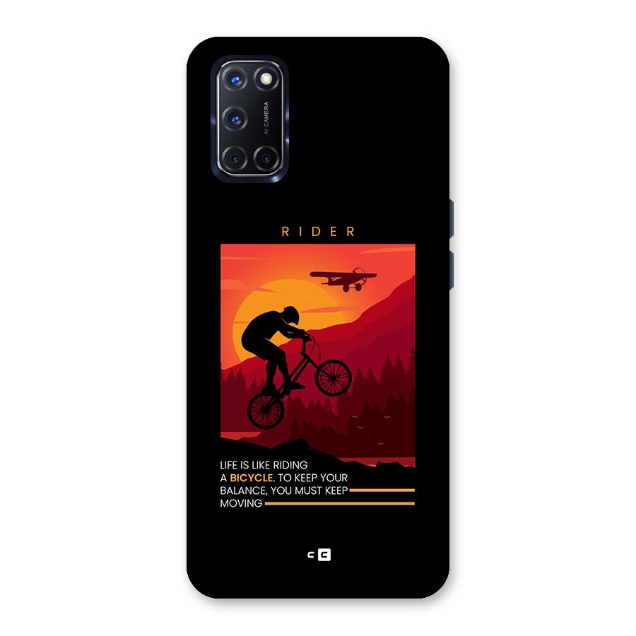 Keep Moving Rider Back Case for Oppo A52