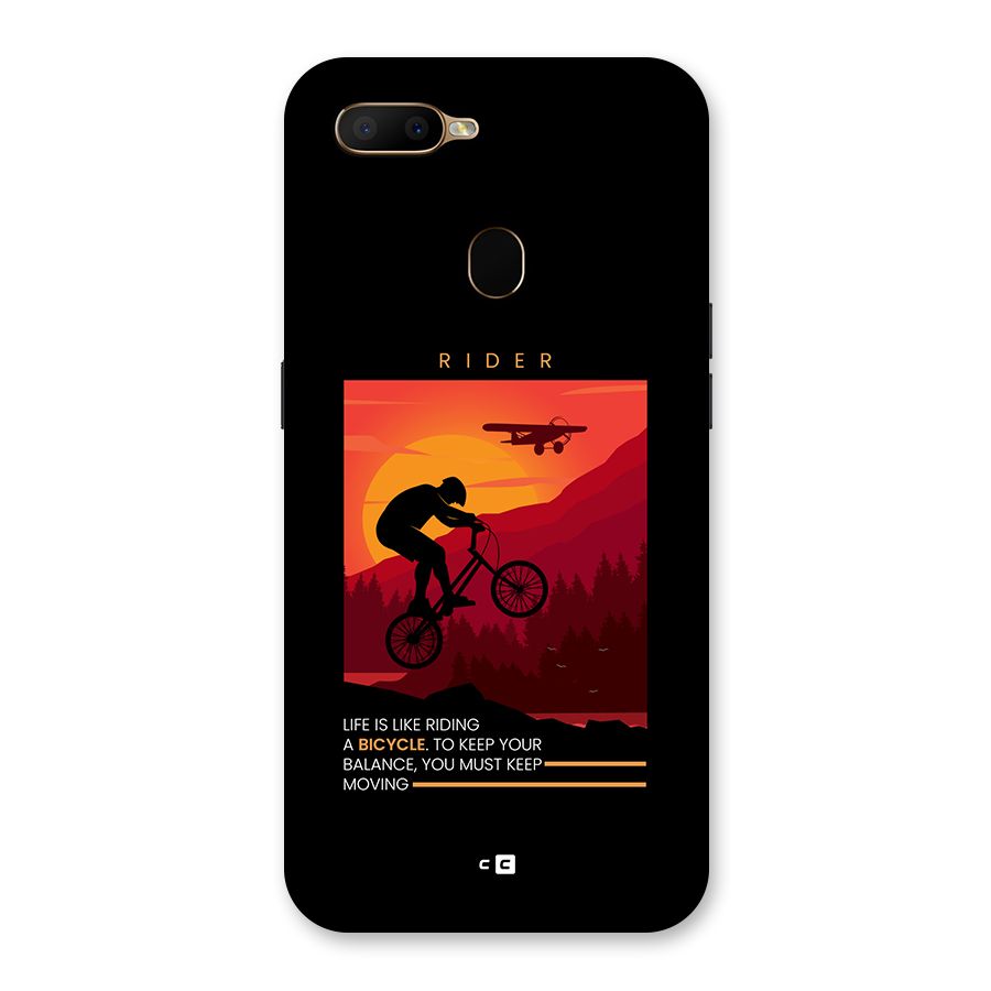 Keep Moving Rider Back Case for Oppo A5s