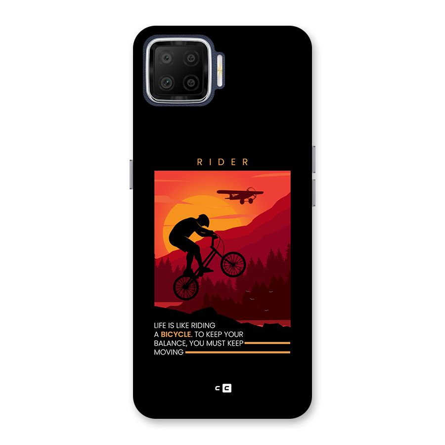 Keep Moving Rider Back Case for Oppo F17