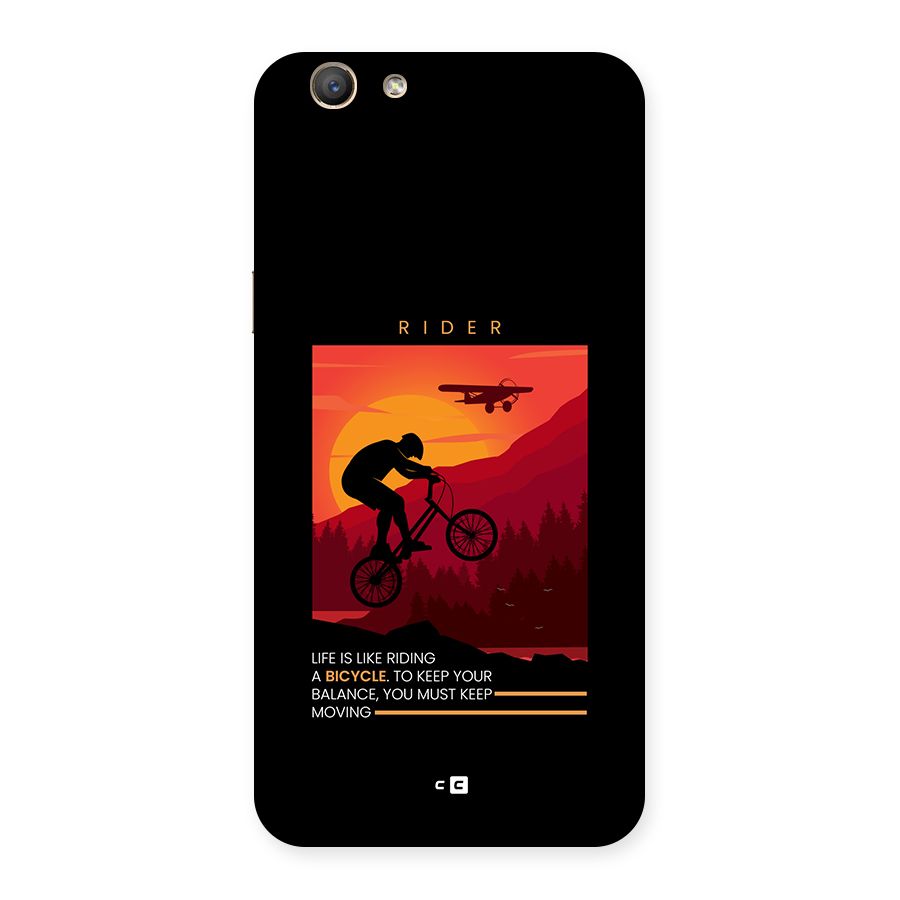 Keep Moving Rider Back Case for Oppo F1s