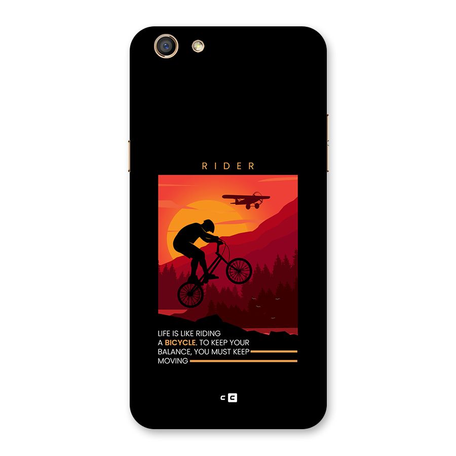 Keep Moving Rider Back Case for Oppo F3