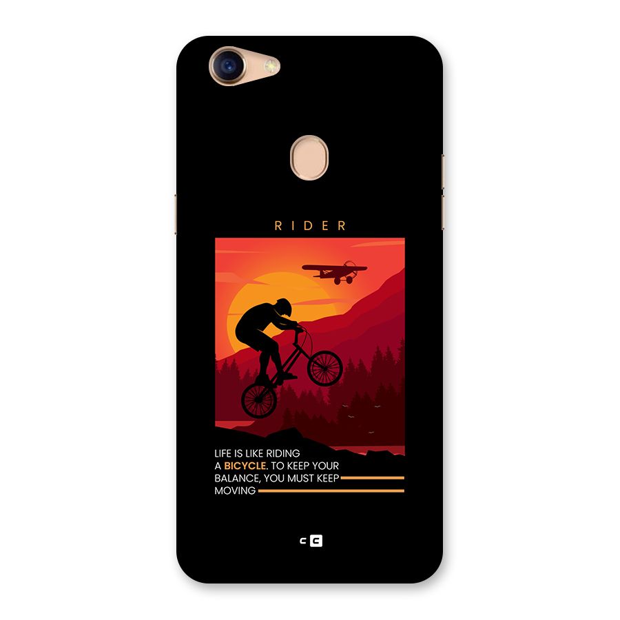 Keep Moving Rider Back Case for Oppo F5