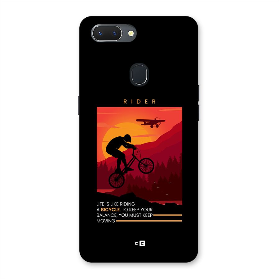 Keep Moving Rider Back Case for Realme 2