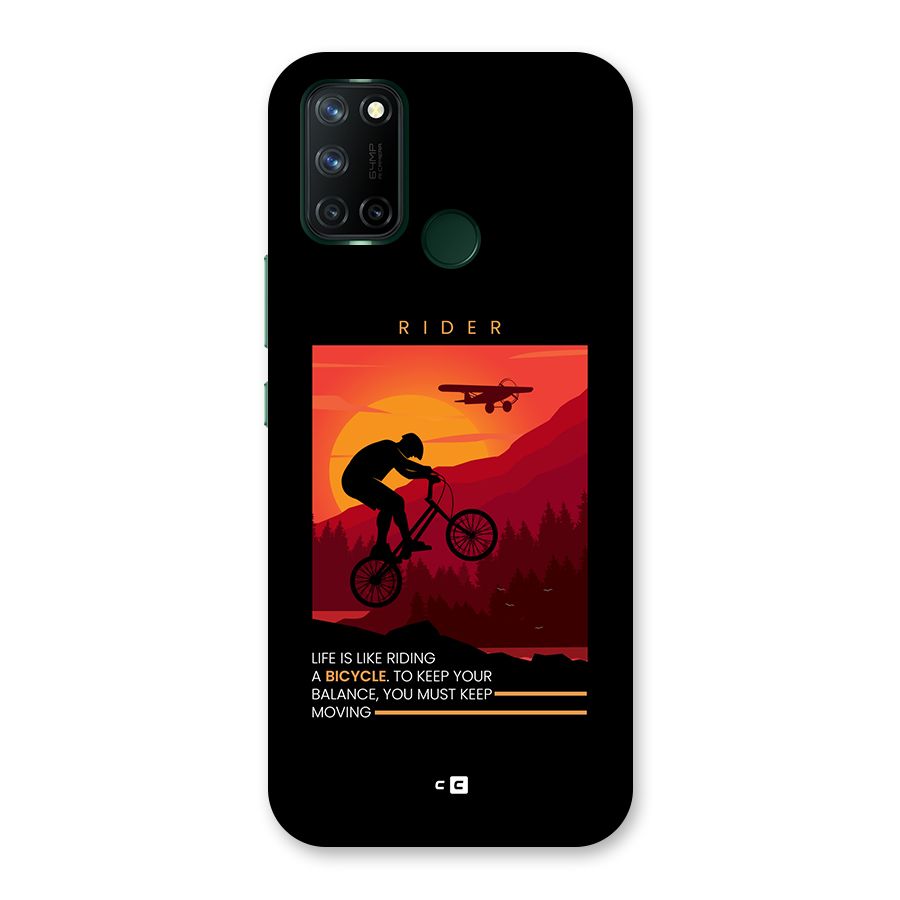 Keep Moving Rider Back Case for Realme 7i