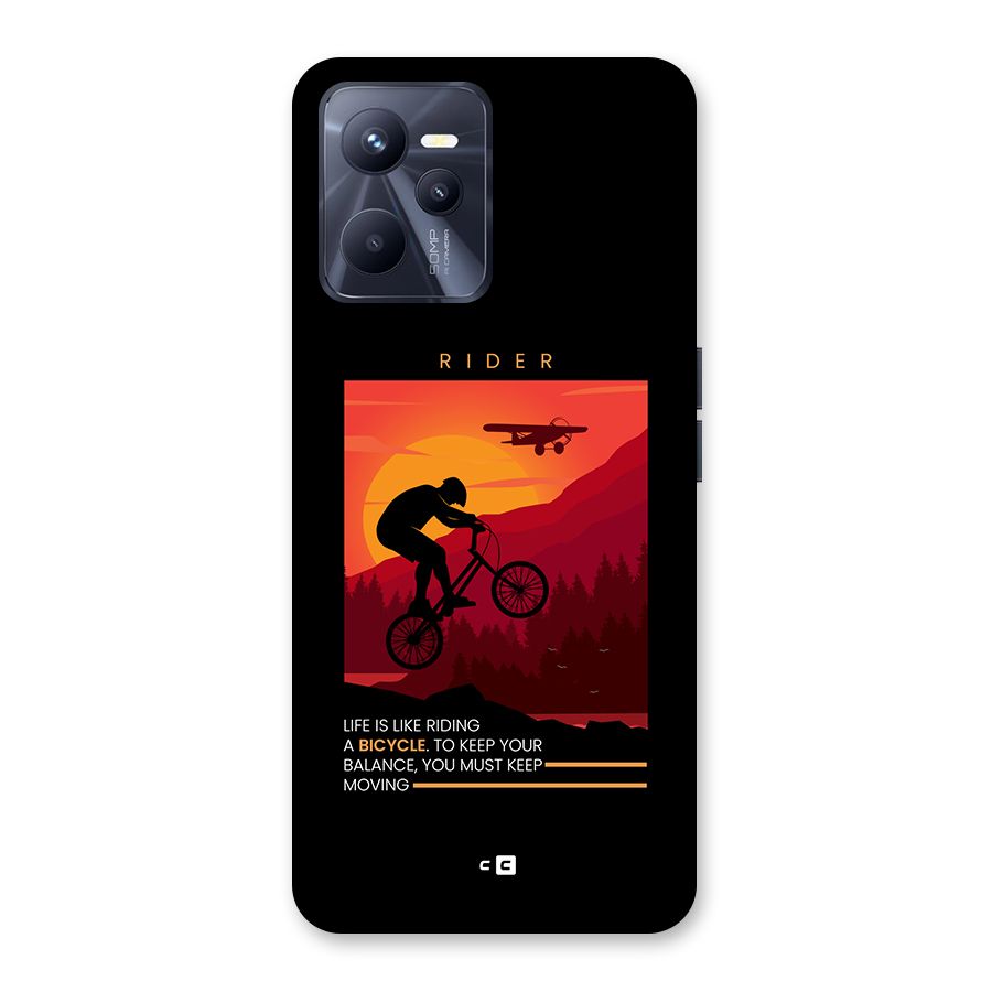 Keep Moving Rider Back Case for Realme C35