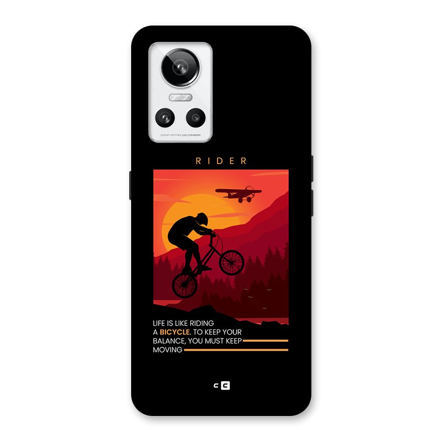 Keep Moving Rider Back Case for Realme GT Neo 3