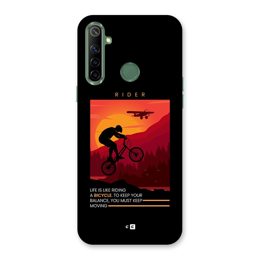Keep Moving Rider Back Case for Realme Narzo 10