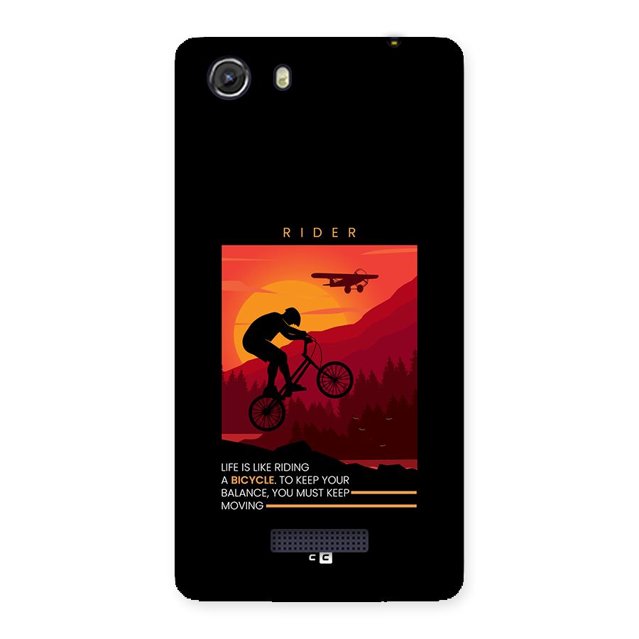 Keep Moving Rider Back Case for Unite 3