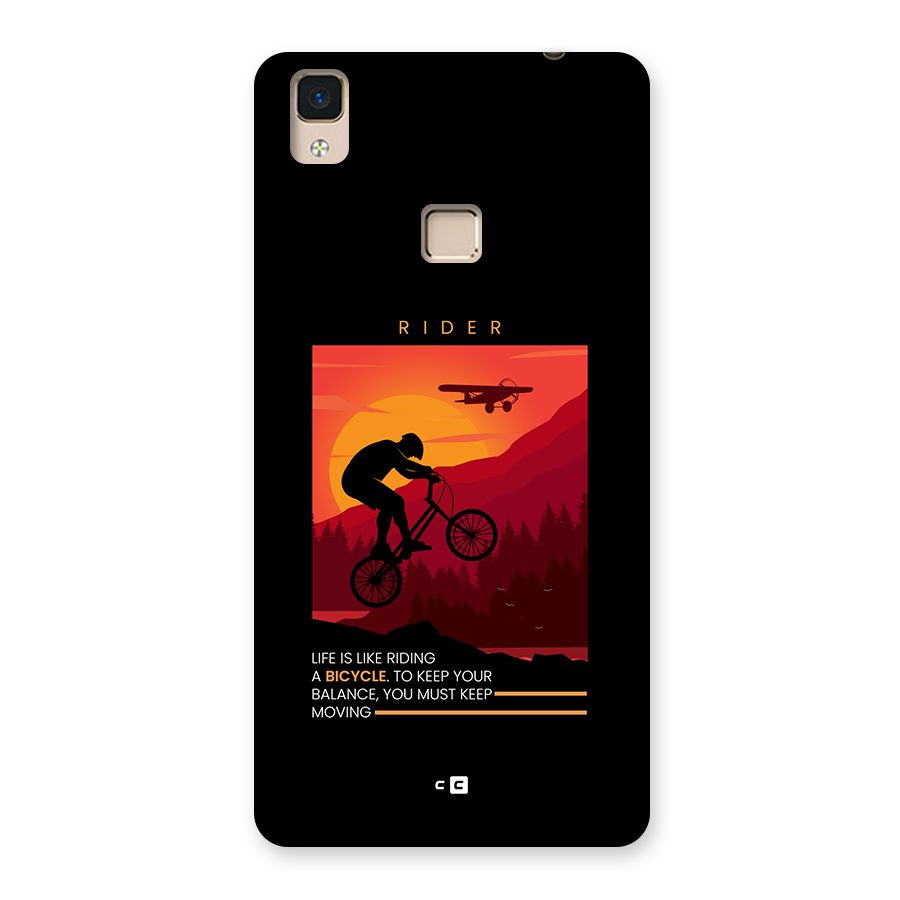 Keep Moving Rider Back Case for V3 Max